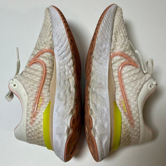 Nike Women's React Infinity Run Flyknit 3 Pink Madder Root Size 7 Run DD3024-102 - Picture 11 of 12